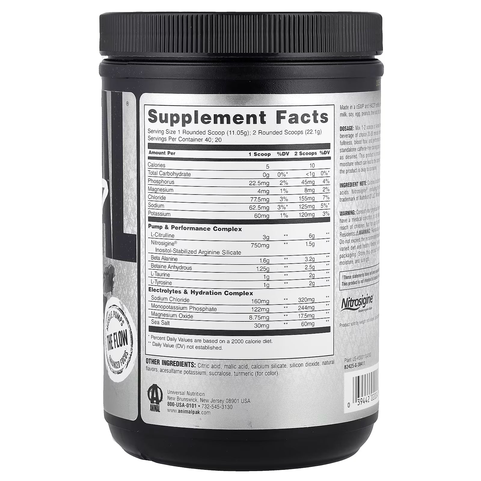 Animal Pump Pre-Workout Non-Stim - 40 Servings