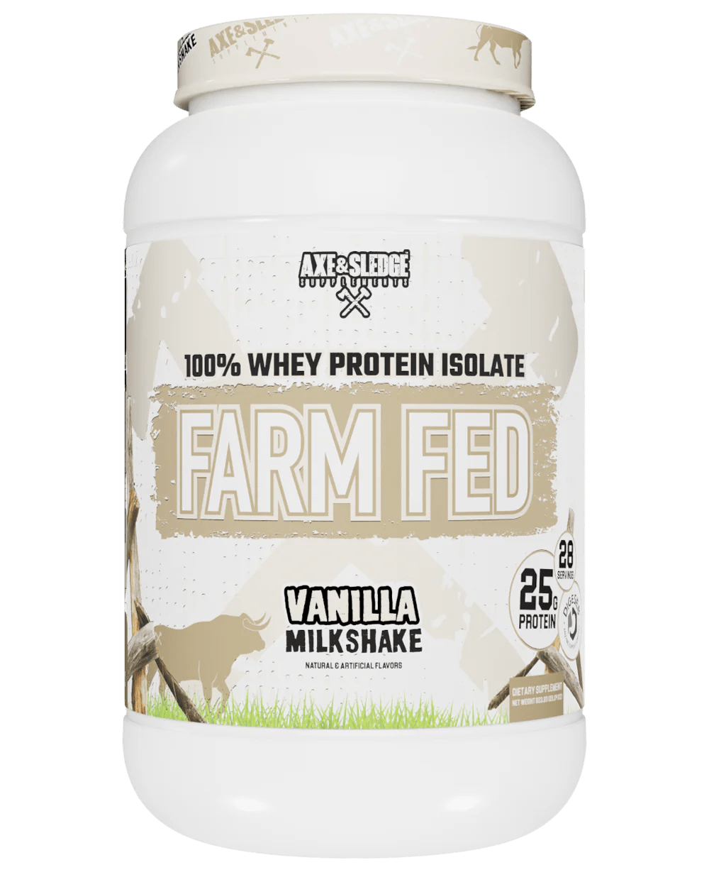 AXE & SLEDGE Farm Fed - Grass-Fed Whey Protein Isolate Grass-Fed Whey Protein Isolate