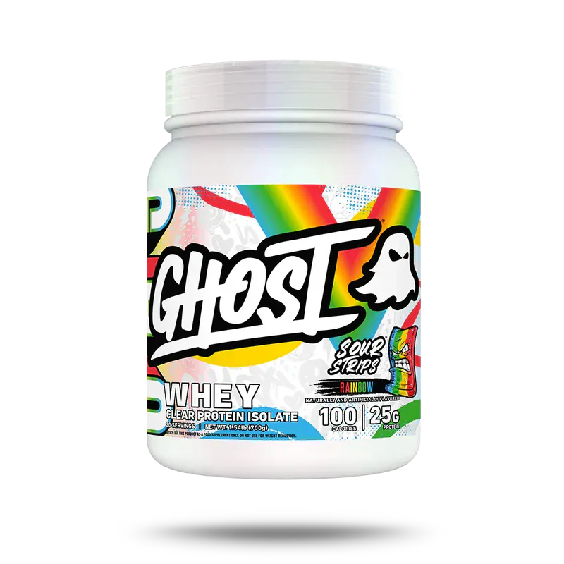 GHOST Ghost Clear Whey 640g 640g / Rainbow Candy Sour Strips Clear Whey Isolate