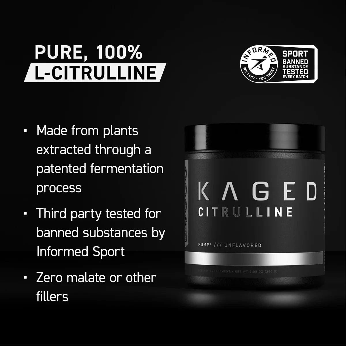 Kaged Muscle Citrulline 200 grams Citrulline