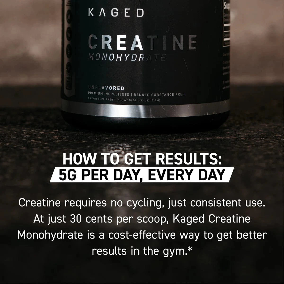 Kaged Muscle Creatine Monohydrate - 510 grams 510 grams Creatine Monohydrate