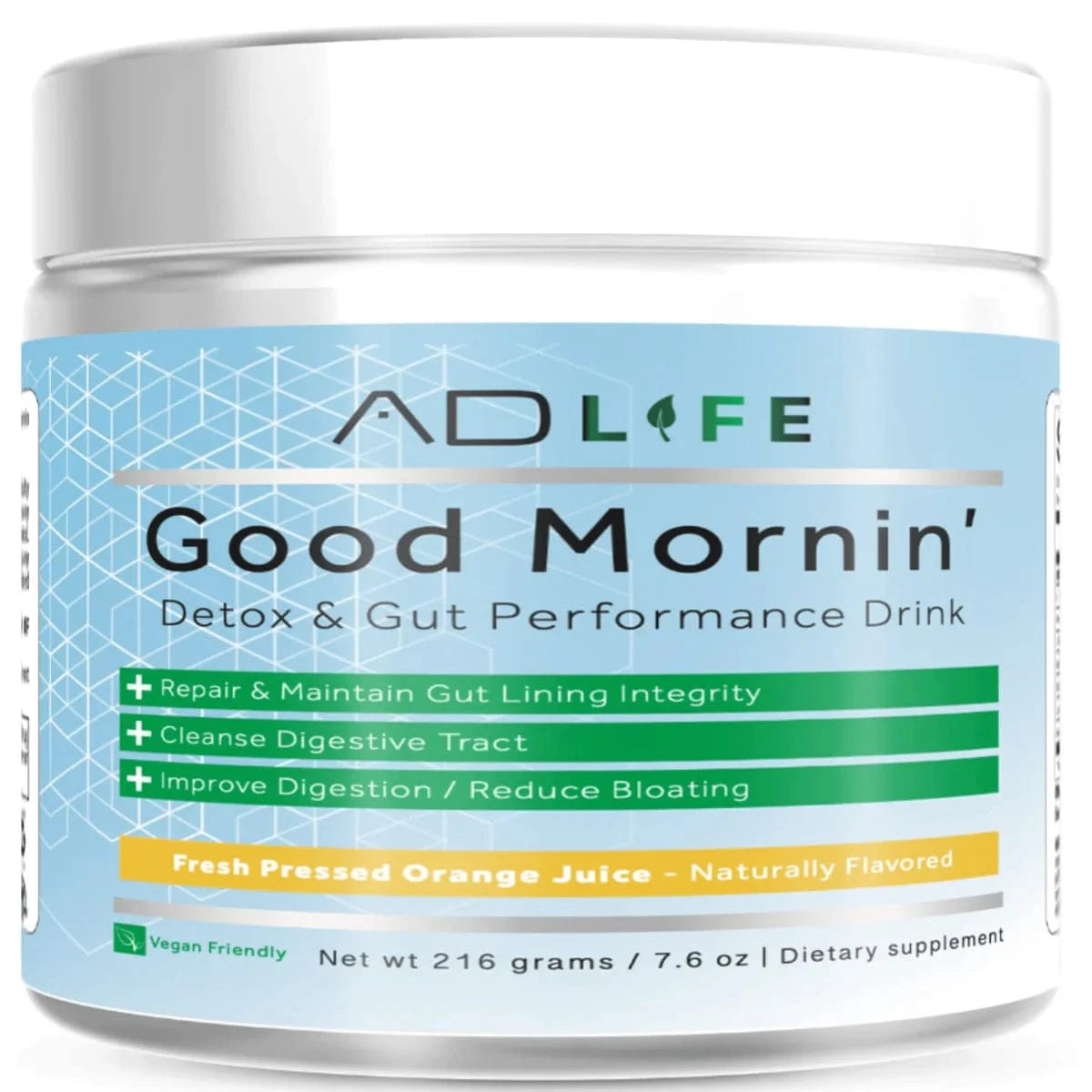 Project AD AD Life Good Mornin 24 Servings / Orange Juice Gut & Digestive Support Drink