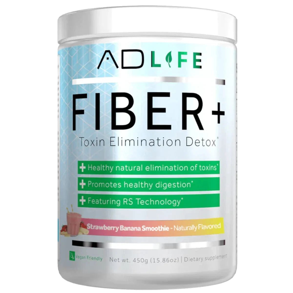 Project AD Fiber+ 30 Servings (450g) / Strawberry Banana Probiotic and fiber formula