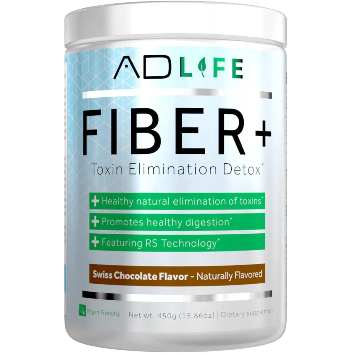 Project AD Fiber+ 30 Servings (450g) / Swiss Chocolate Probiotic and fiber formula