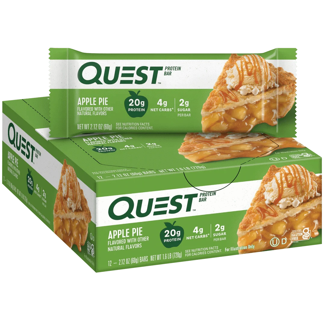 Quest Nutrition Protein Bar 12x60g 12 x 60g / Apple Pie Protein Bars
