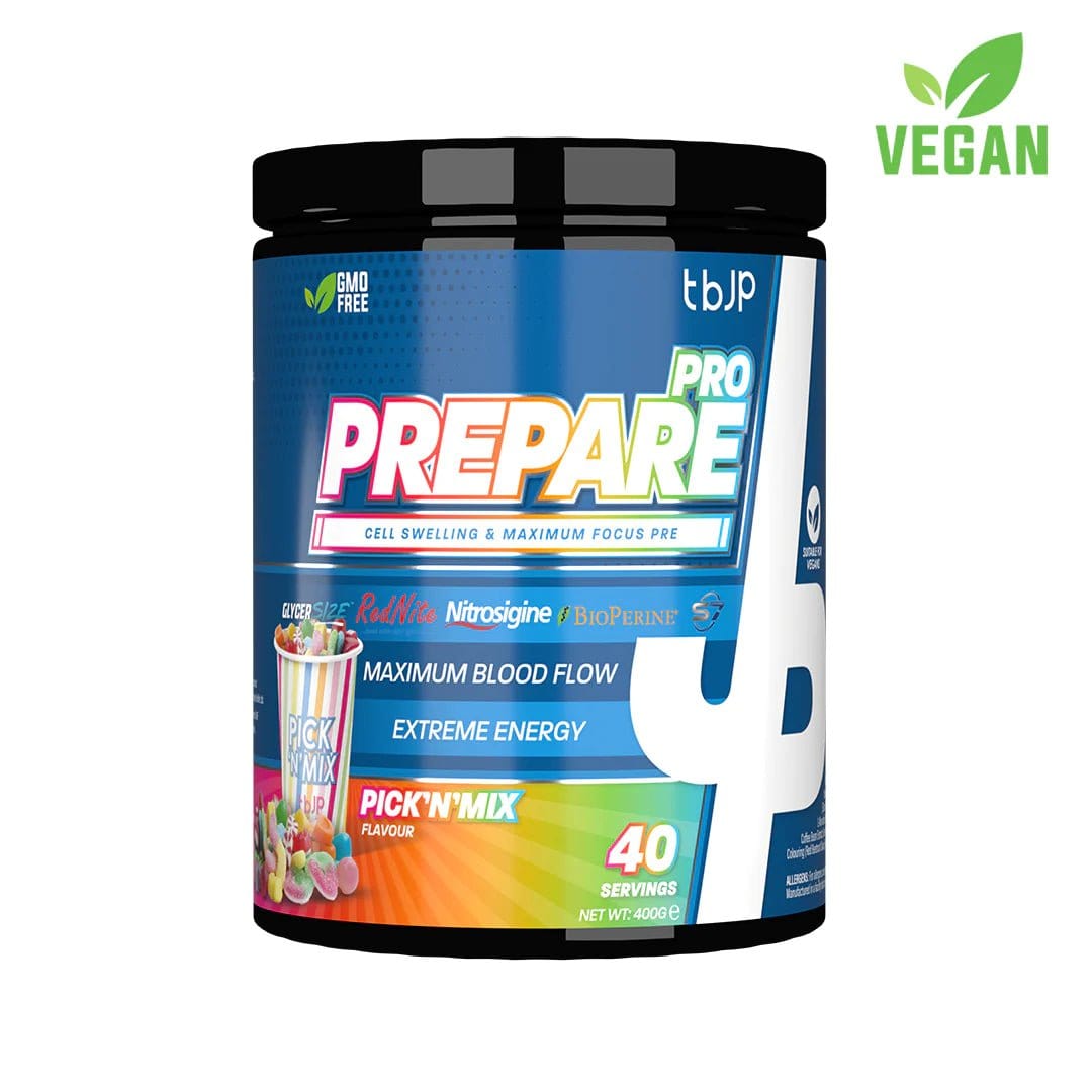 Trained By JP Prepare PRO 40 servings / Pic N Mix Pre-Workout