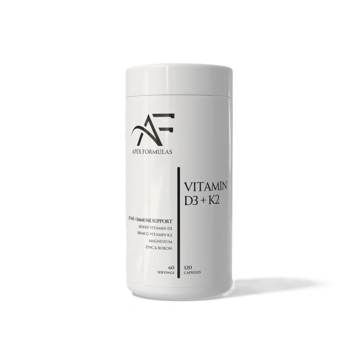 Apex Formulas  Vitamin D3+K2 - 120 Capsules