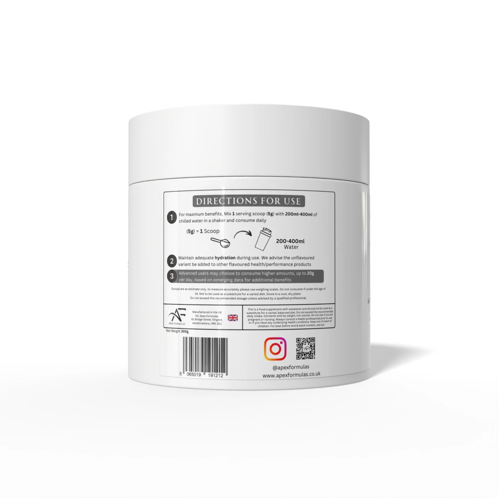 Apex Formulas Dual Creatine - 300 grams