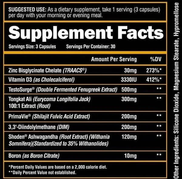 Alpha Lion SuperHuman® Test 90 Capsules TESTOSTERONE BOOSTER