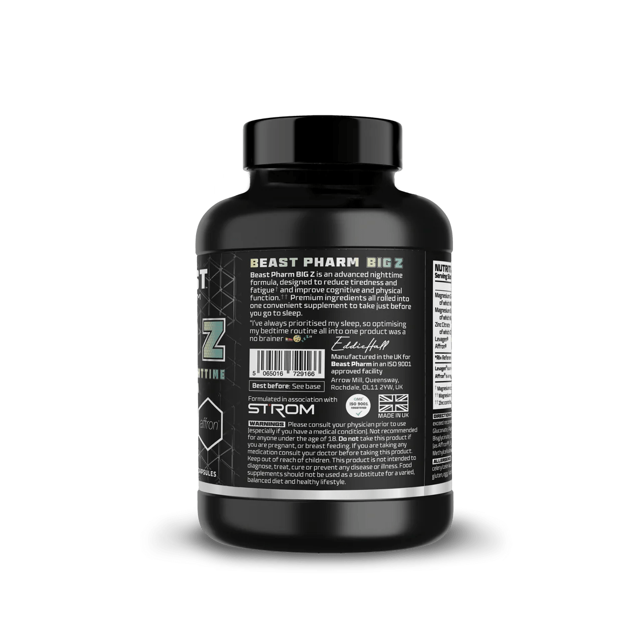 Beast Pharm Big Z 90 Capsules Advanced Nighttime Formula