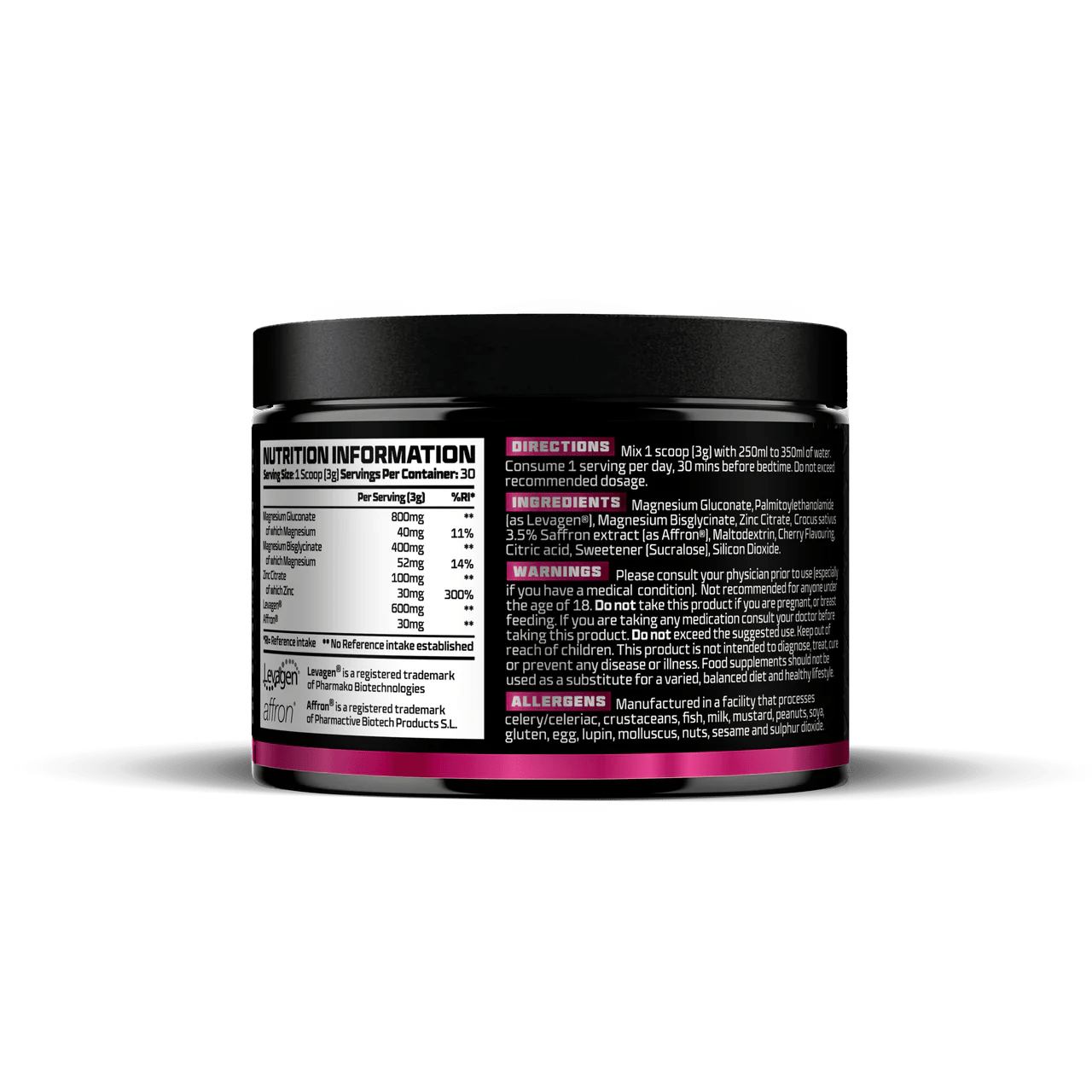 Beast Pharm Big Z Powder 30 Servings / Sour Cherry Advanced Nighttime Formula