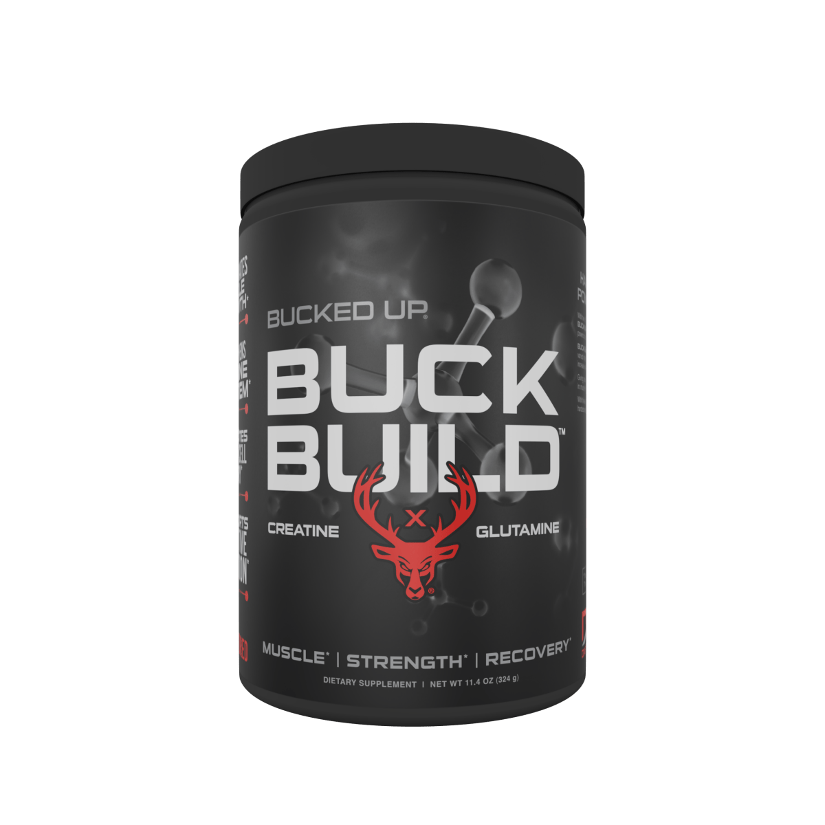 BUCKED UP Buck Build - Creatine + Glutamine 324 grams Creatine + Glutamine