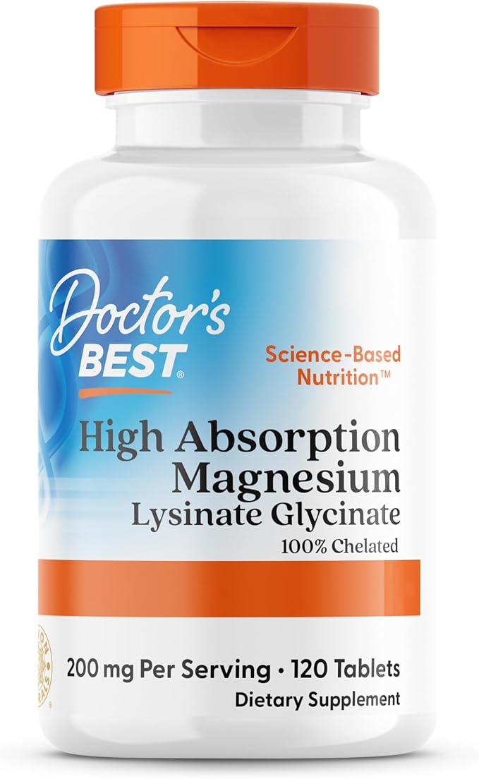 Doctor's Best Doctor's Best High Absorption Magnesium 100mg - 120/240 Tablets 120 Tablets Essential Mineral