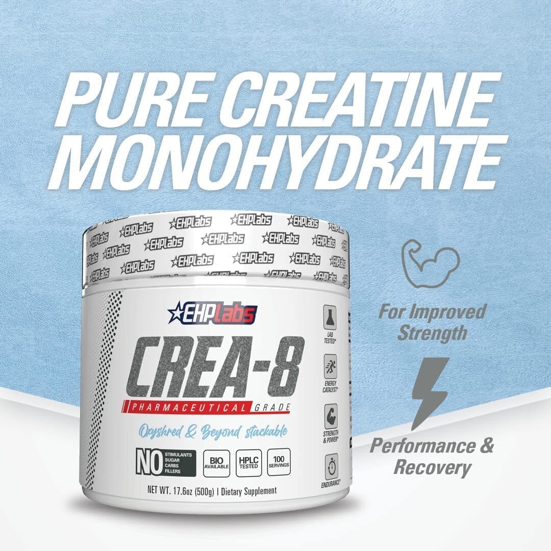 EHP Labs Crea-8 - Creatine Monohydrate 500 grams Creatine Monohydrate