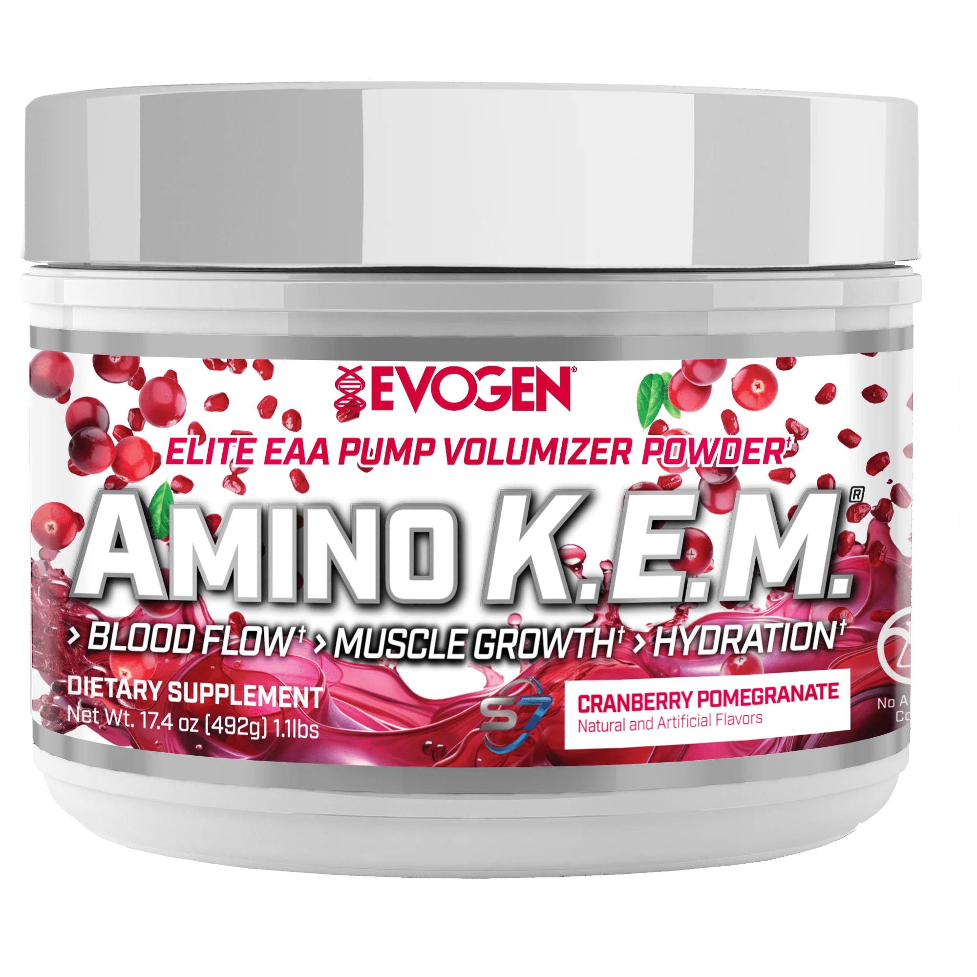 Evogen Amino K.E.M. EAA 30 servings / Cranberry Pomegranate EAA Pump Matrix