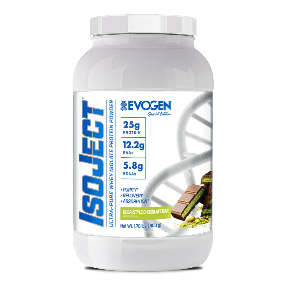 Evogen Evogen IsoJect - 750-896g Dubai Style Chocolate Bar Whey Protein Isolate