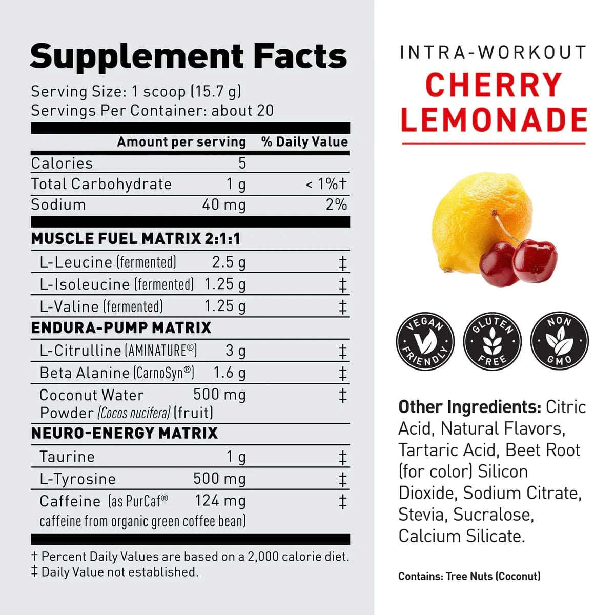 Kaged Muscle Intra-Workout (In-Kaged) 307 - 314 grams (20 Servings) Intra-Workout Formula
