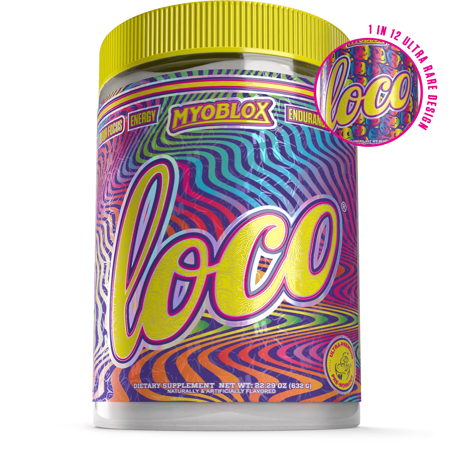 MYOBLOX LOCO® 40 Servings / Rainbow Haze Pre-Workout