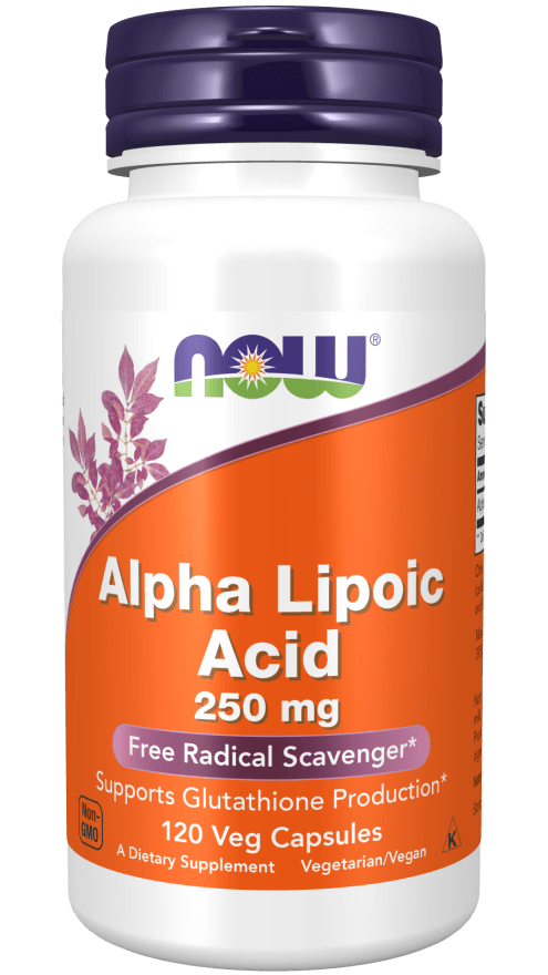 NOW Foods Alpha Lipoic Acid 250 mg 120 Veg Capsules Antioxidant