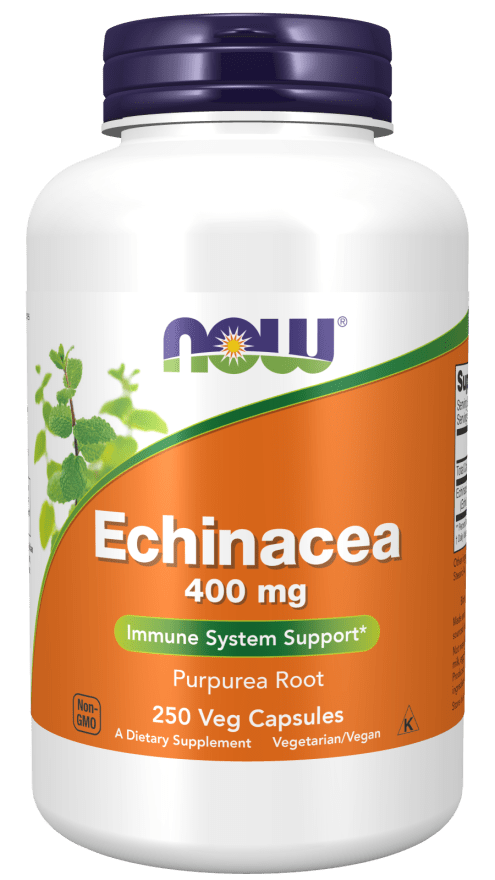 NOW Foods Echinacea 400mg 250 Veg Capsules