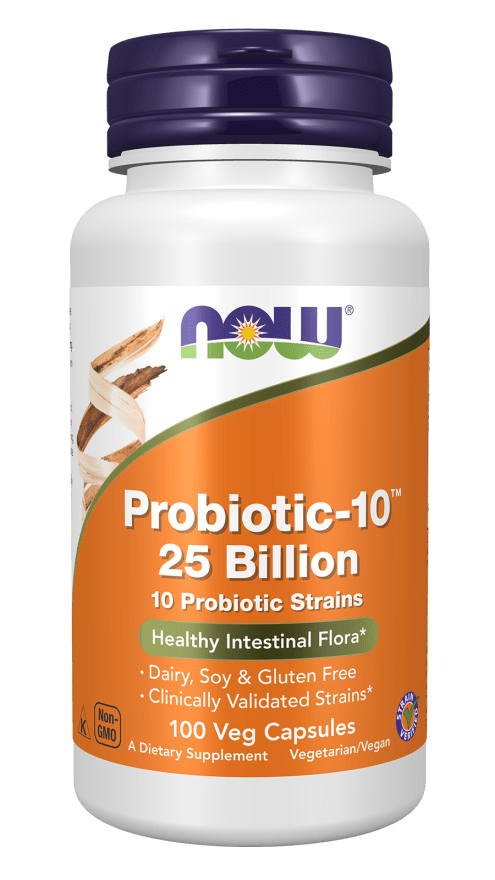Now Foods Probiotic-10, 25 Billion 100 Veg Capsules Probiotis