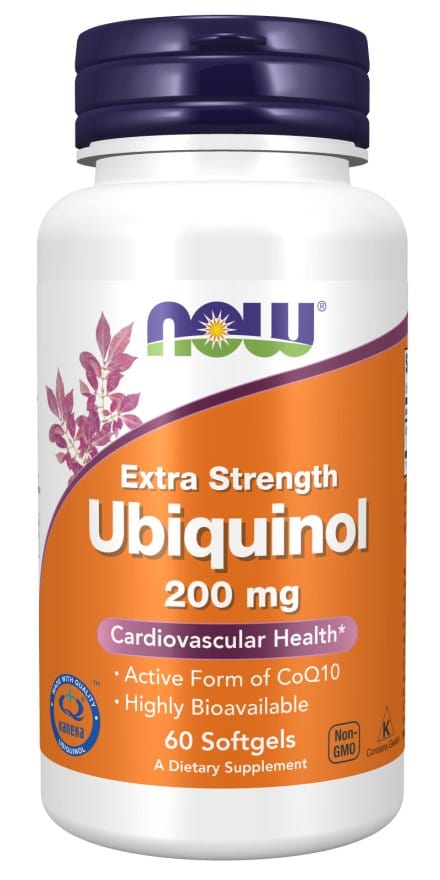 Now Foods Ubiquinol Extra Strength 200mg 60 Softgels Active Form of CoQ10