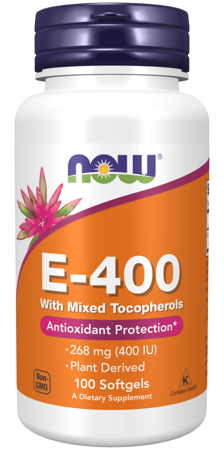 NOW Foods Vitamin E-400 100 softgels Essential Vitamin