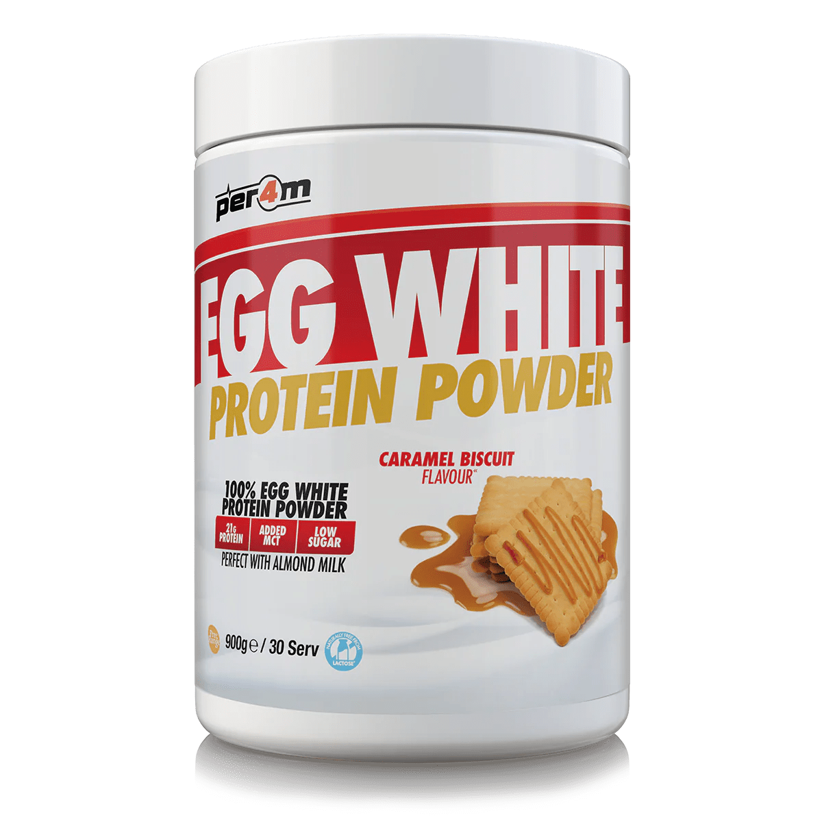 Per4m Egg White Protein 900g 900g / Caramel Biscuit Egg White Protein