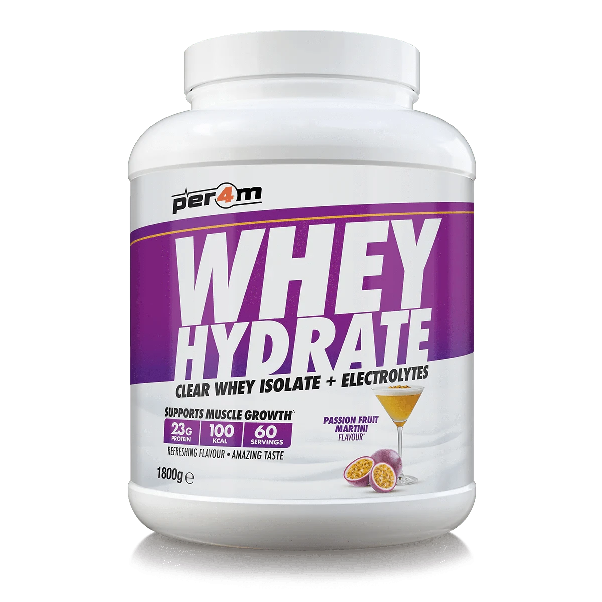 Per4m Per4m Whey Hydrate 1.8kg 1.8kg / Passionfruit Martini Whey Protein With Electrolytes