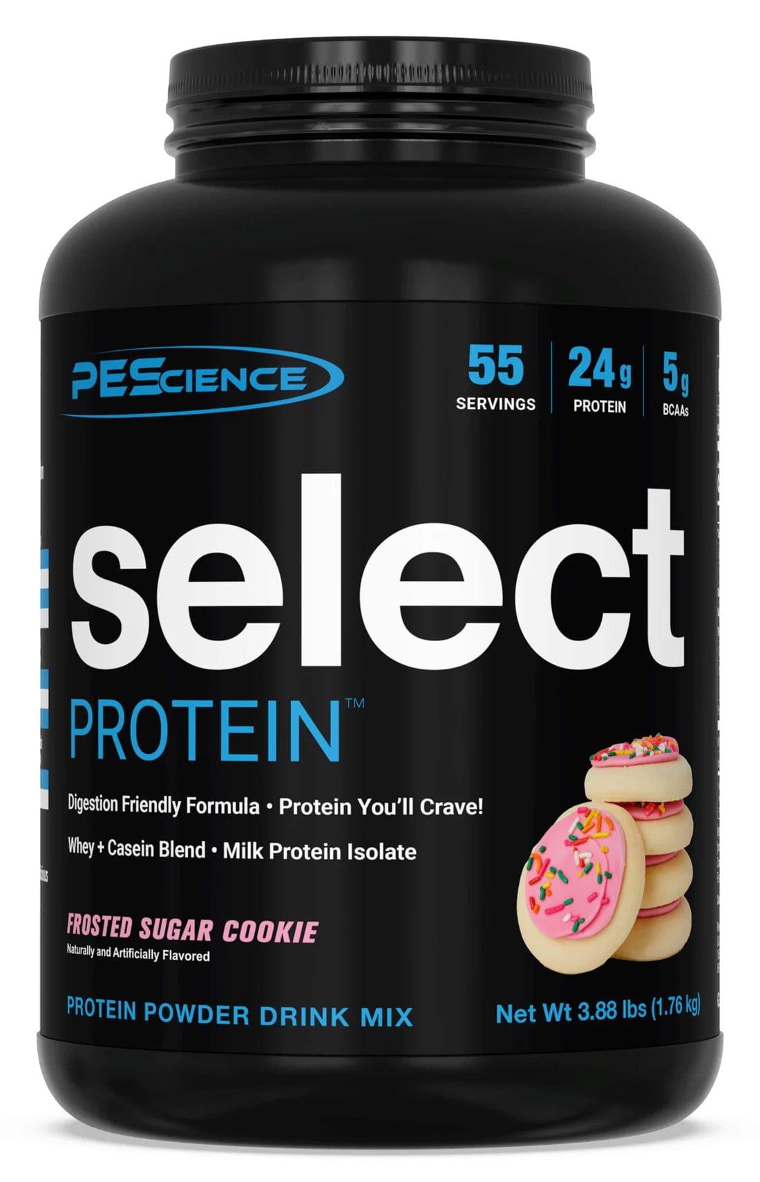 PEScience Select Protein 1710 - 1840 grams 5 Servings / Frosted Chocolate Cupcake Protein Powder