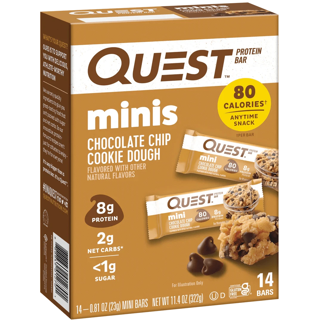 Quest Nutrition Quest Nutrition Mini Protein Bar 14x32g 14x32g / Chocolate Chip Cookie Dough Protein Bars