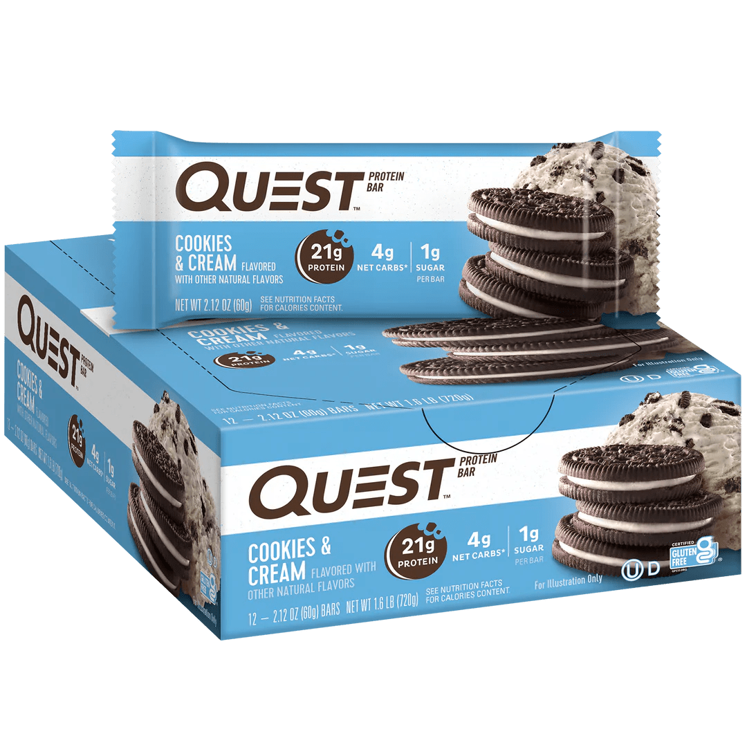 Quest Nutrition Quest Nutrition Protein Bar 12x60g 12 x 60g / Cookies & Cream Protein Bars