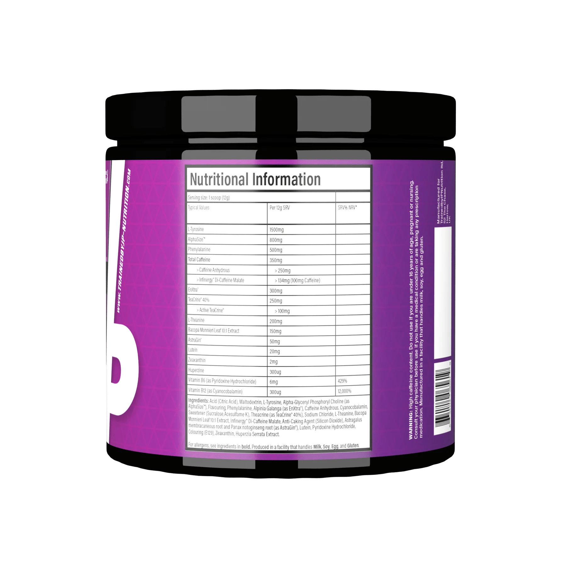 Trained By JP Dial In Nootropic 240 grams (20 servings) Nootropic Formula