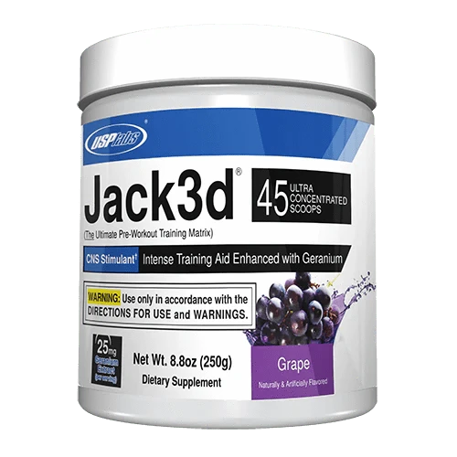 USP Labs Jack3d (US) 45 servings / Grape Pre-Workout