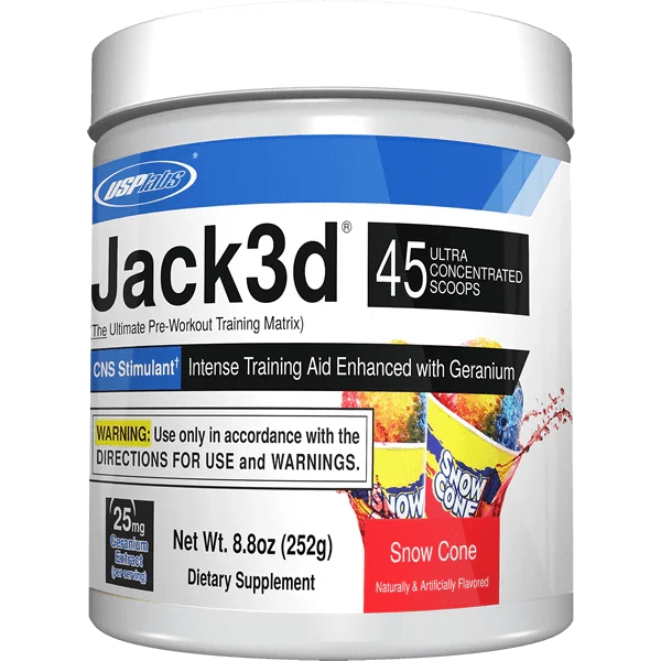 USP Labs Jack3d (US) 45 servings / Snow Cone Pre-Workout