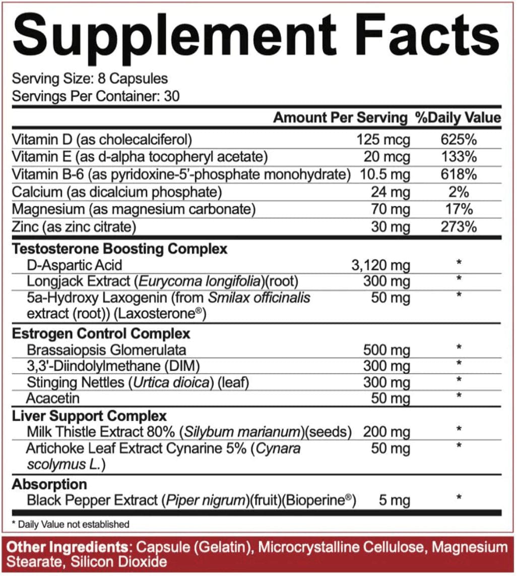 5% Nutrition Post Gear 240 Capsules PCT Support