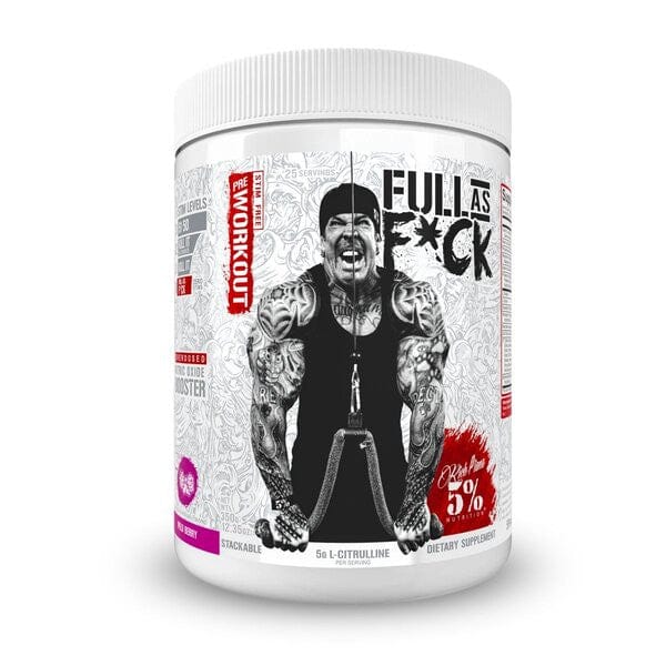5% NutritionFull As F*ckStim Free Pre-WorkoutRED SUPPS