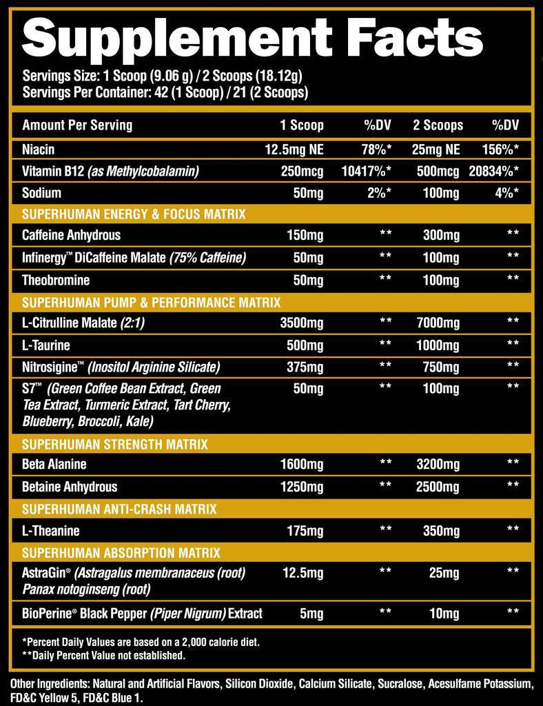 Alpha Lion SuperHuman Pre-Workout PRE-WORKOUT