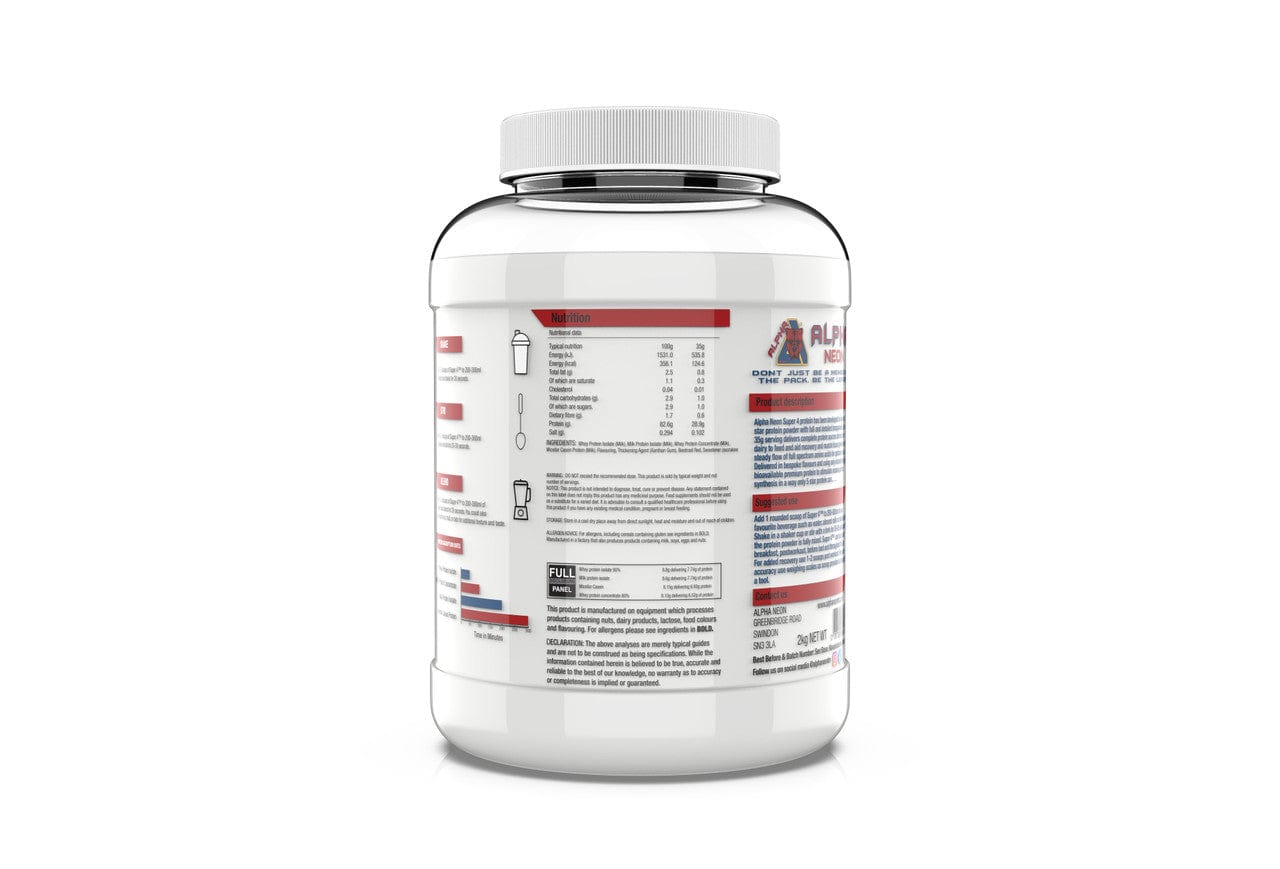 Alpha Neon Super 4 Whey Protein Blend