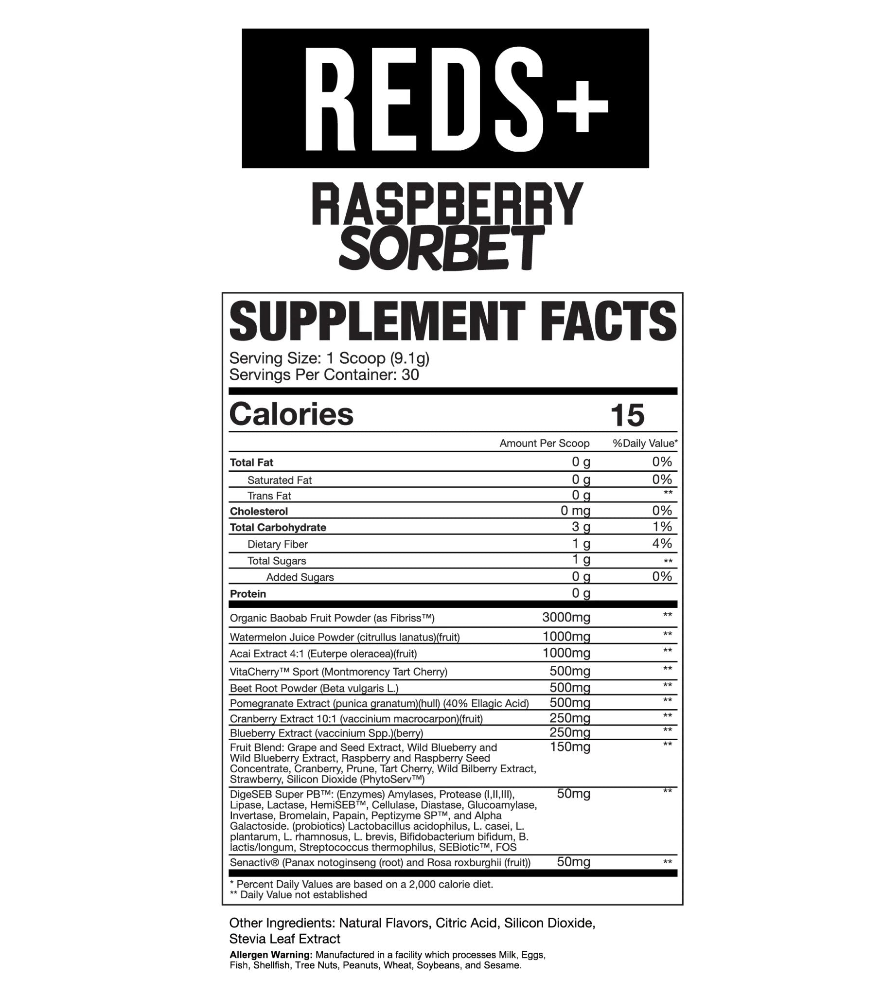 AXE & SLEDGEREDS+ // REDS SUPERFOOD POWDERGreens & RedsRED SUPPS