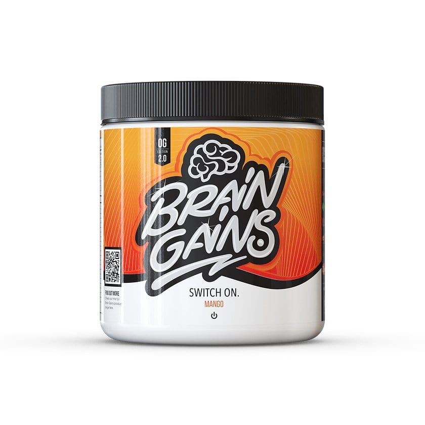 Brain Gains Switch ON 40/20 servings / Cream Soda Mind-boosting energy supplement