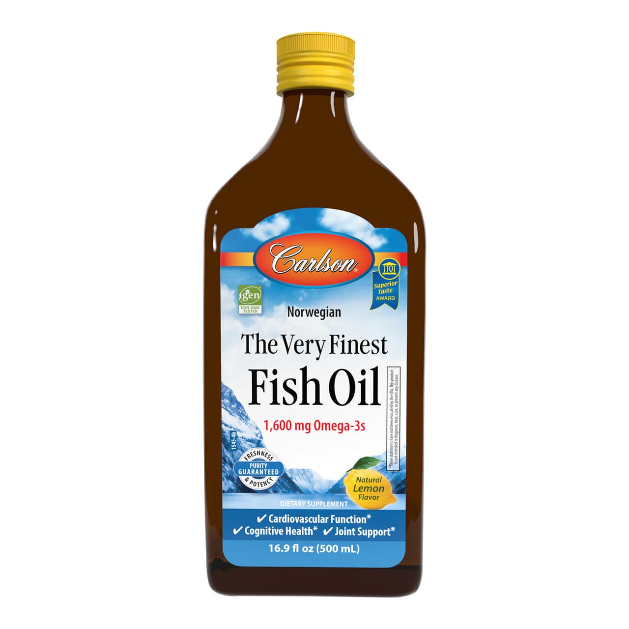 Carlson Labs The Very Finest Fish Oil 500 ml / Natural Lemon Fish Oil