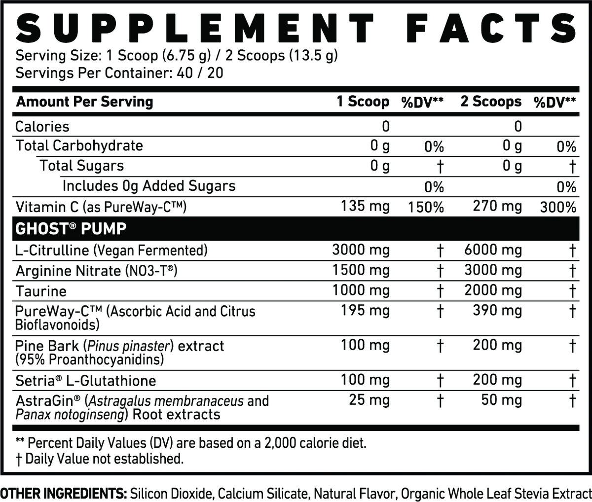 GHOSTGHOST® PUMPStimulant Free Pre-WorkoutRED SUPPS