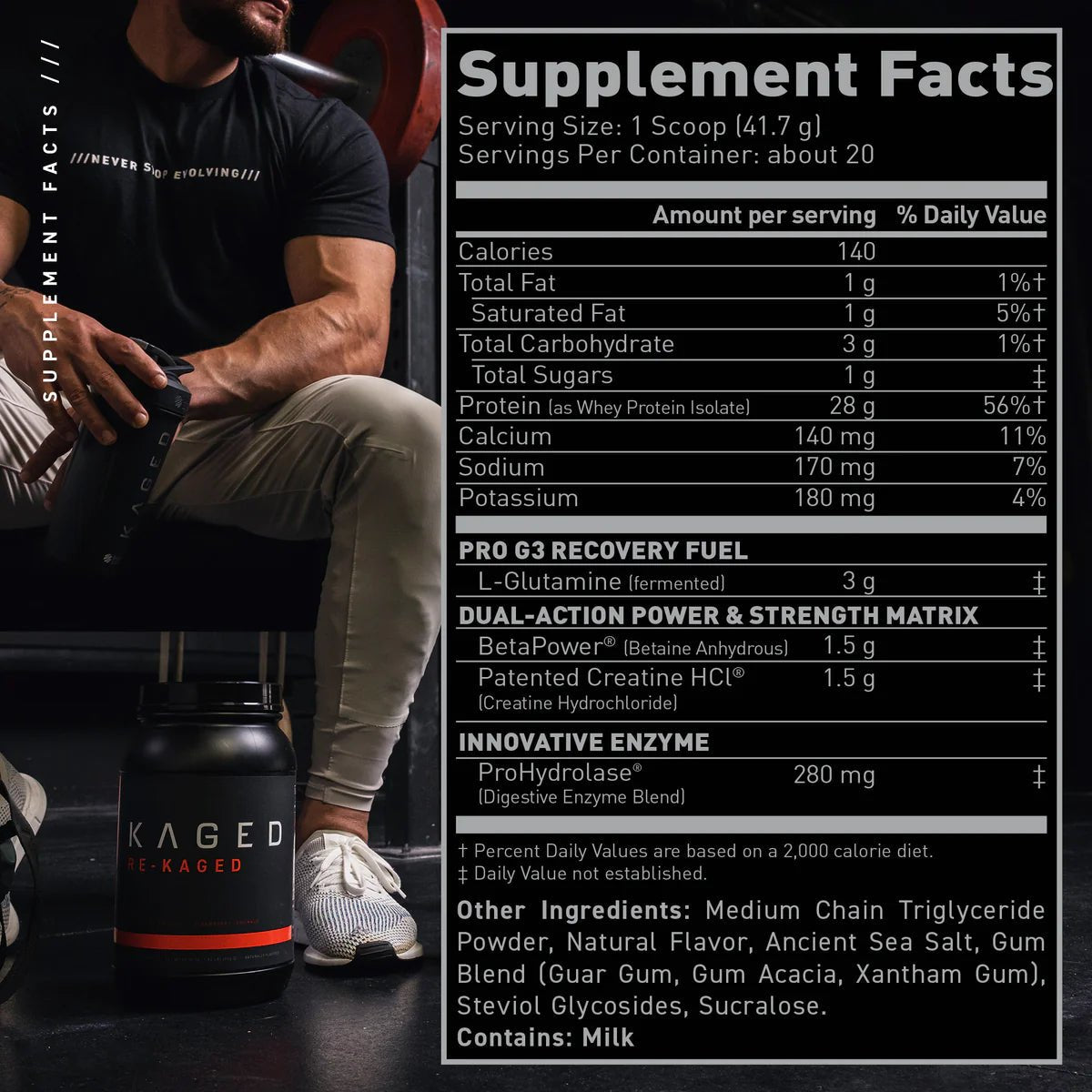 Kaged MuscleRe-Kaged - Post-Workout Protein PowderPost-Workout Protein PowderRED SUPPS