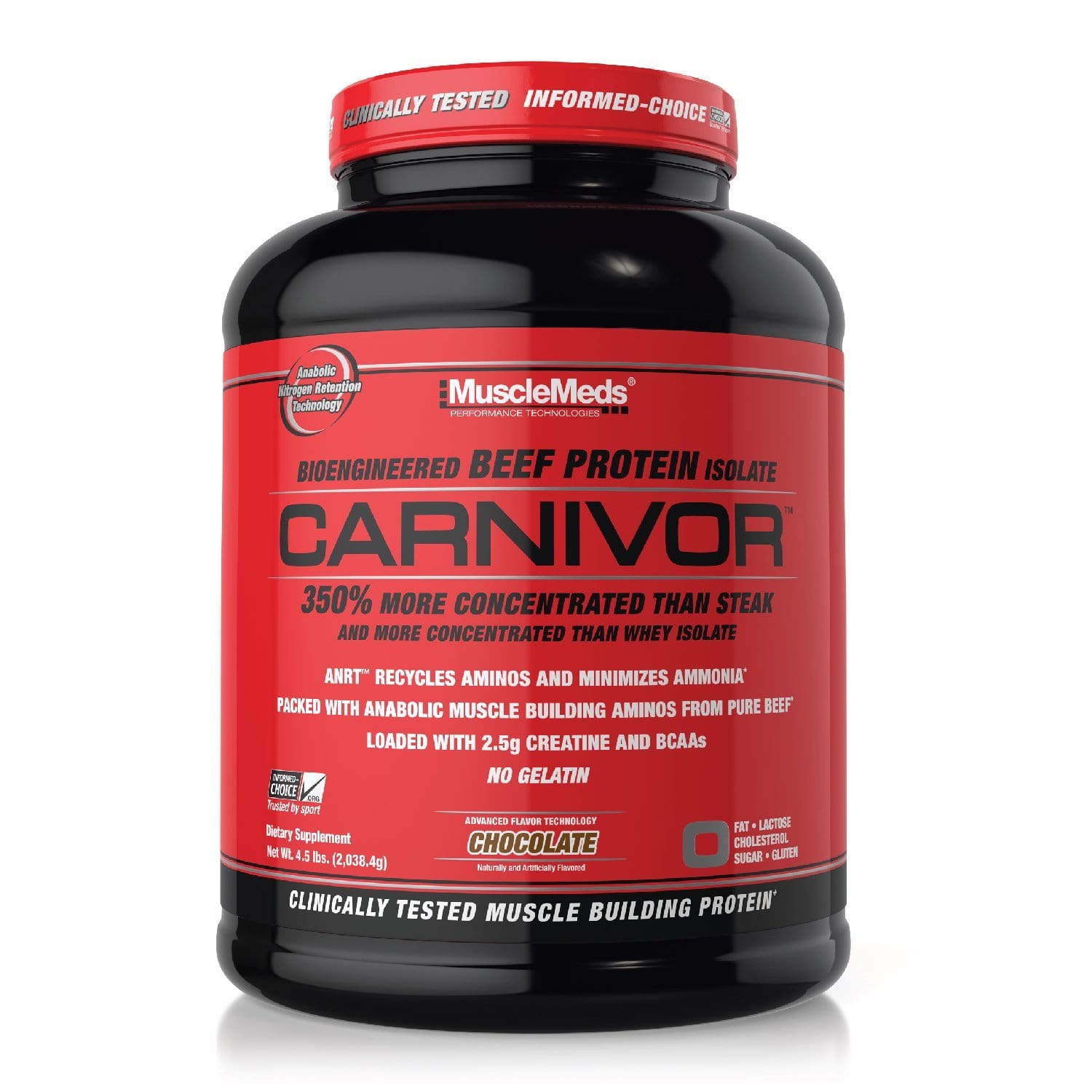 MuscleMeds Carnivor 4 lbs 4 lbs / Chocolate Beef Protein Isolate