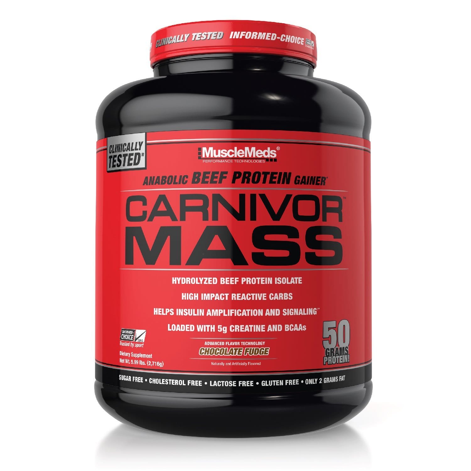 MuscleMeds Carnivor Mass 6 lbs 6 lbs / Chocolate Fudge Gainer