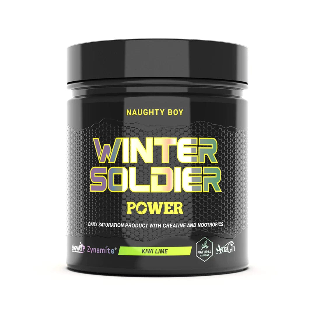 Naughty Boy Lifestyle Winter Soldier Power 30 servings / Kiwi Lime Creatine Based Pre-Workout