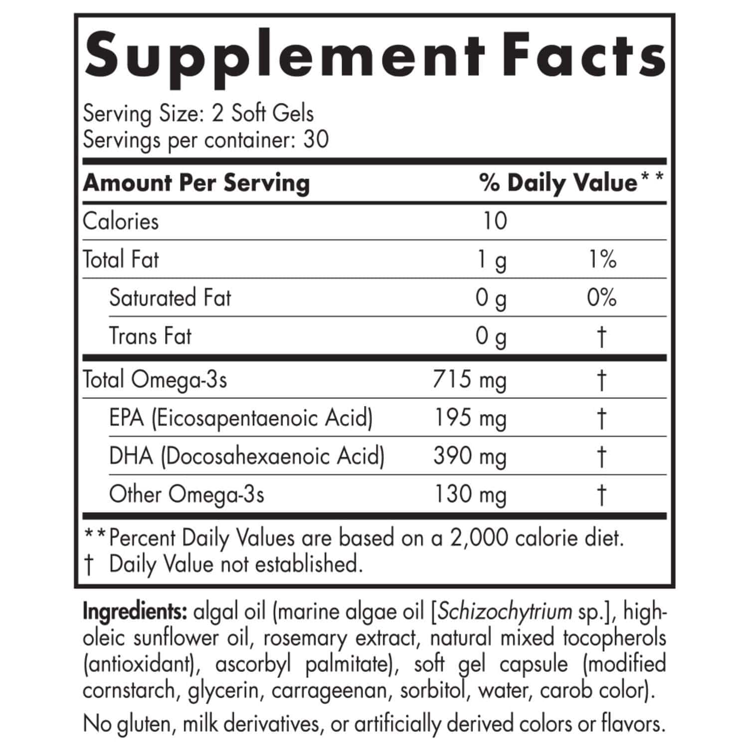 Nordic Naturals Algae Omega Vegetarian Omega