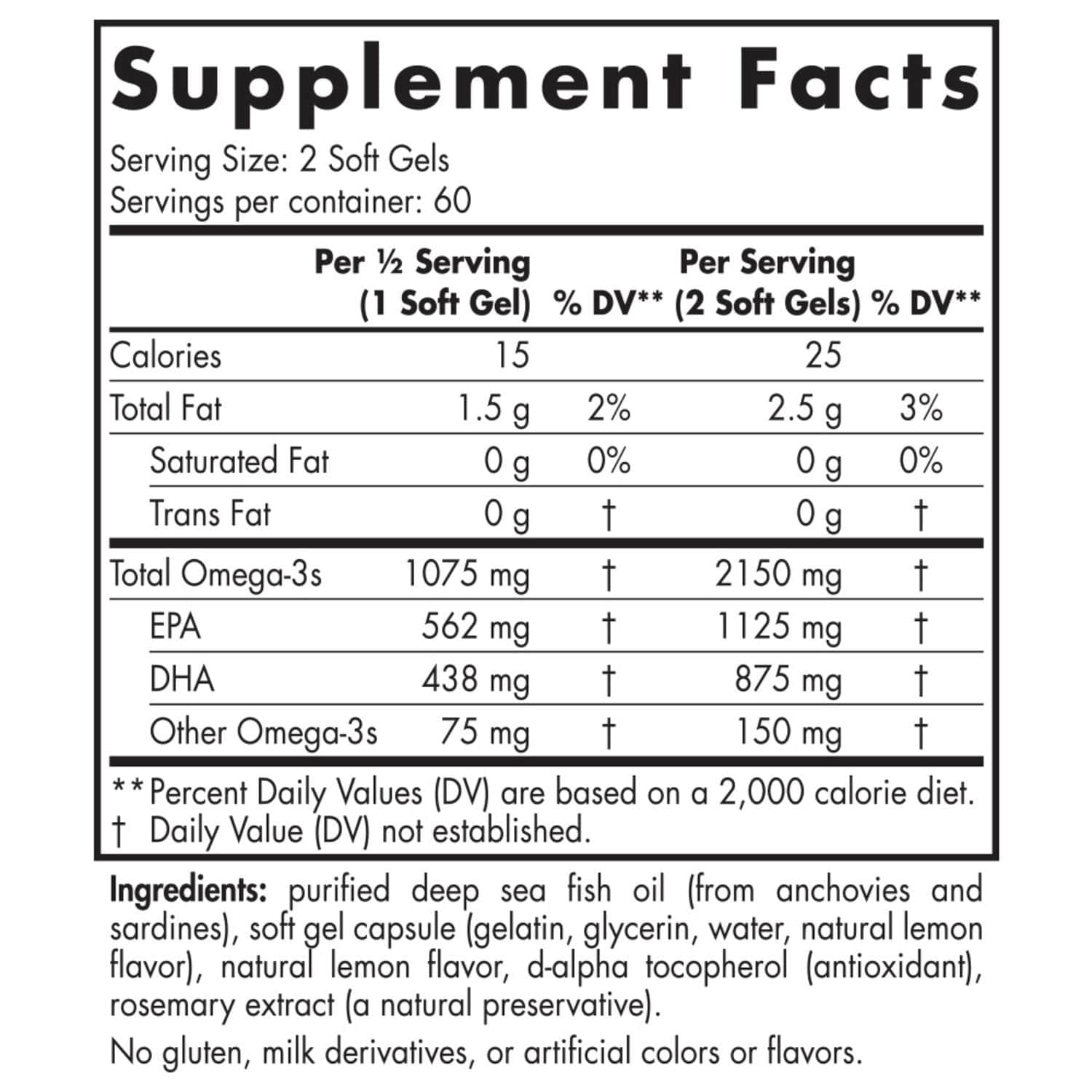 Nordic Naturals Ultimate Omega 2X 2150mg Lemon Omega