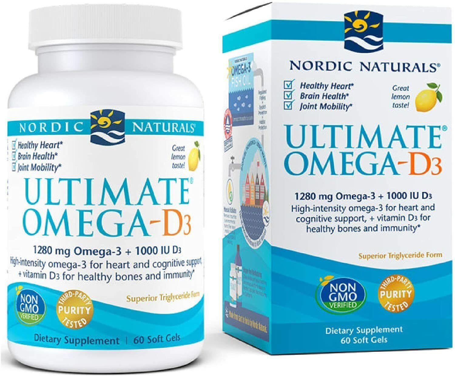 Nordic NaturalsUltimate Omega-D3, 1280mgOmega®-D3RED SUPPS